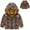 Brown, variant on TAIAOJING Toddler Kids Boys Girls Polar Jacket with Hood Boys Girls Casual Printing Cartoon Hooded Outerwear Zipper Coats Long Sleeve Windproof Coats Lightweight Coat Windbreaker 18-24 Months