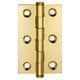 thumbnail image 5 of Kenally Bisagras con tornillos Conector de puerta Cerradura de hardware Mini bisagra plana Gabinete decorativo Cajón para el hogar Plano / Plano/2.5 pulg./Latón 2Conjunto, 5 of 6