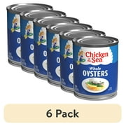 (6 pack) Chicken of the Sea Whole Oysters, 8 oz Can