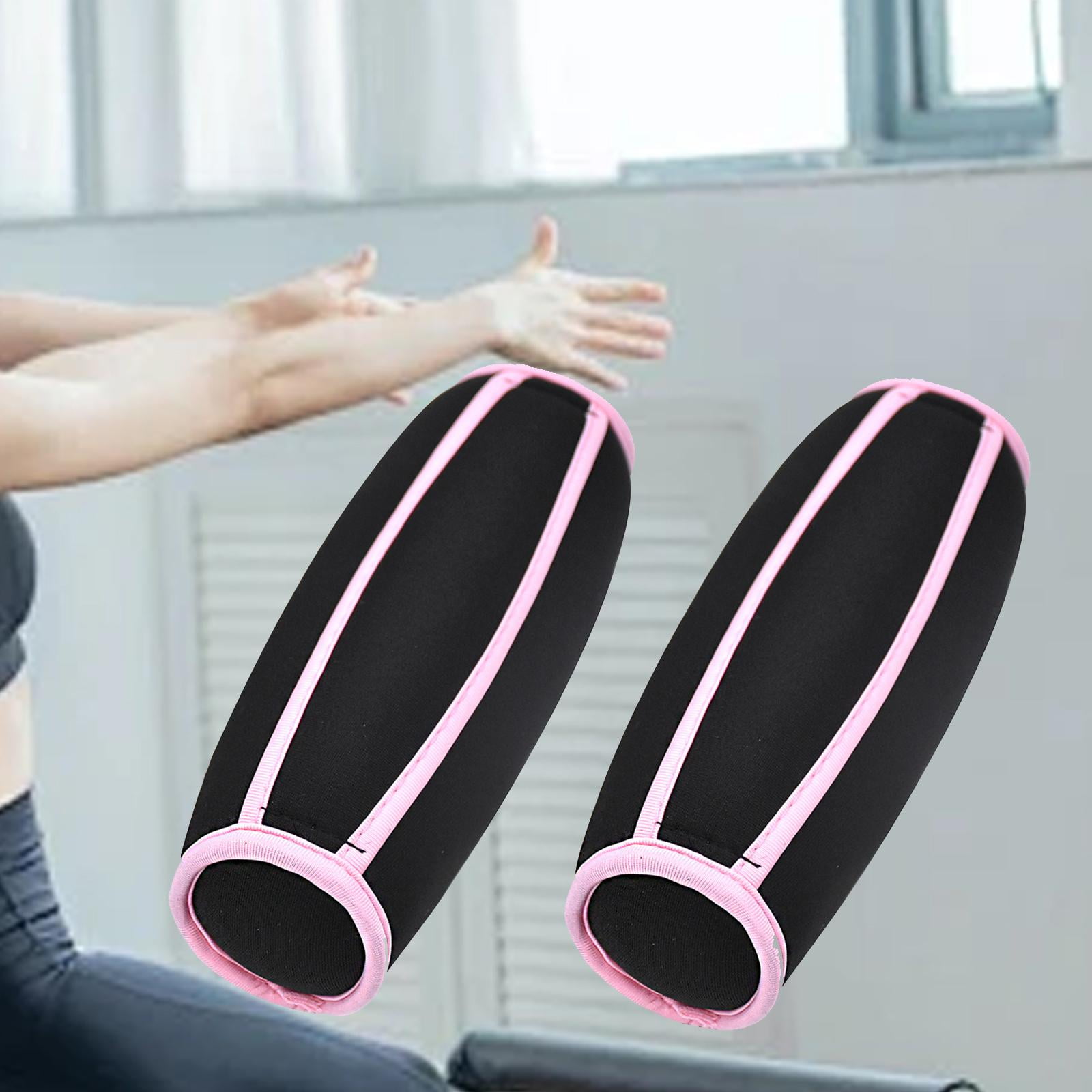 Baoblaze Wrist Weights Pair to Strengthen The Hands Forearm Arm Weights for Women Men for Pink 1lb