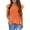 Orange, variant on Krdevn Girls' T Shirts Wavy Sleeves Crew Neck Short Sleeve Tops Casual Plain T Shirt for Girls,5-6 Years