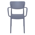 thumbnail image 3 of Compamia Loft Dining Arm Chair in Dark Gray, 3 of 6