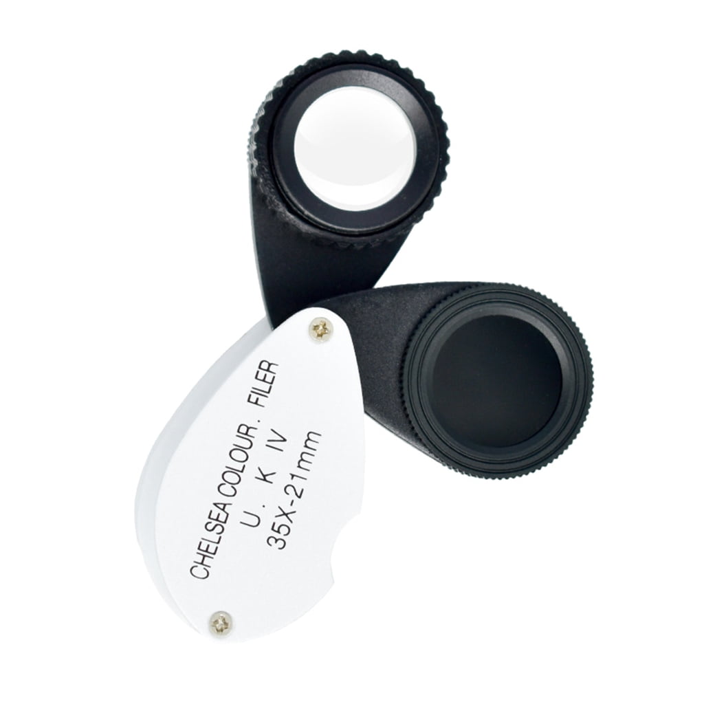 MOMOJIA Handheld-Magnifier Magnifying Glass Optical Lens Jewelery Loupe-Folding Jeweler