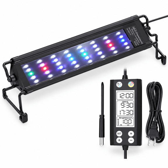 Wrgb Aquarium Led Light For 12-18in Freshwater Fish Tank