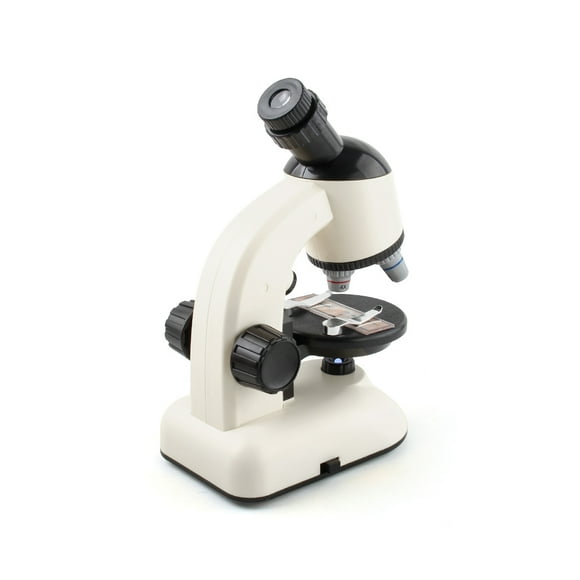Students Rotatable Microscope School Laboratory 1200X Magnification Times LED Microscopes Plastic Magnifying Glass Science Tool White