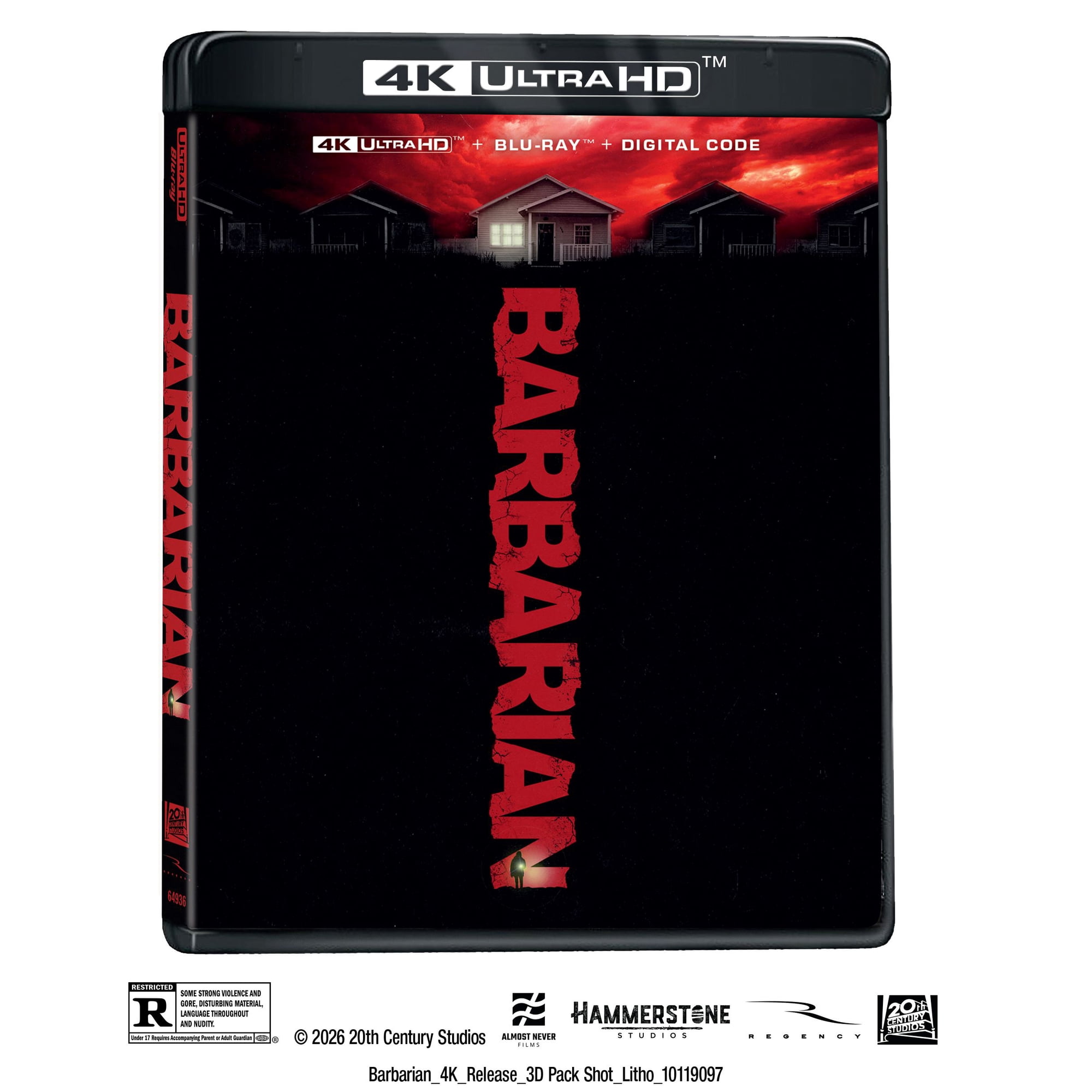 Barbarian (4K Ultra HD + Blu-ray + Digital Copy) 20th Century Studios, Thriller, Horror