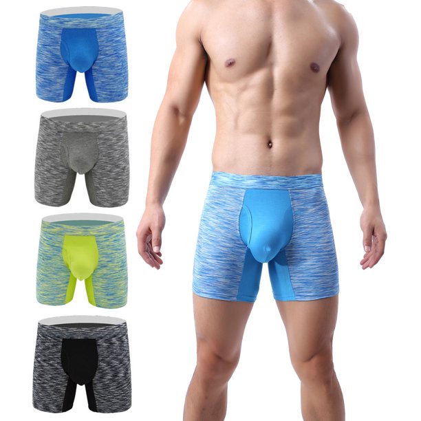 Yuyangdpb Men's Pouch Underwear Performance No Ride Up Boxer Briefs ...