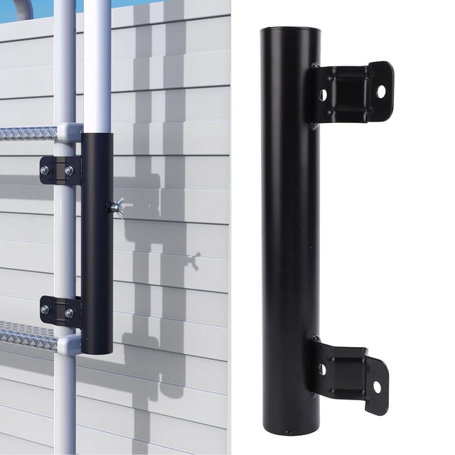 RV Ladder Mount Flagpole Bracket, RV Flagpole Holder High Strength for Camping Vehicle
