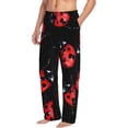 thumbnail image 2 of Balery Beautiful Red Ladybug print Men's Pajama Pants,Ultra Lightweight Pjs,Lounge Pant-Medium, 2 of 9