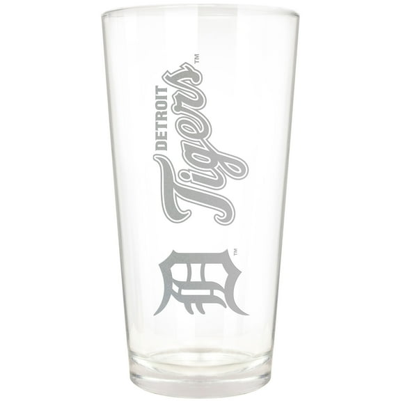 Detroit Tigers Etched 16oz. Vertical Rally Cry Pint Glass