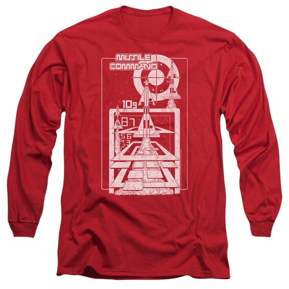 Atari Lift Off Long Sleeve T-Shirt Adult 18/1 Red