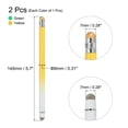 thumbnail image 2 of 2pcs Stylus Pens for Touch Screens Capacitive Stylus Universal Tablet Pen, Gradient Yellow Green, 2 of 6
