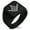 Black, variant on Stainless Steel Freemasons Masonic Eye of Providence Geometric Pattern Biker Style Polished Ring