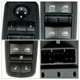 thumbnail image 5 of Master Power Window Switch 68139805AB 68139805AA Replcaement for 2011-2019 Dodge Charger, 2016-2018 Ram 1500 2500 3500 4500 5500,  2011-2020 Chrysler 300, 2015-2017 Chrysler 200, 5 of 8