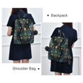 thumbnail image 4 of FORMRS Women's Travel Backpack Purse Anti-Theft Hidden Pockets Casual Shoulder Bag, Gold Peacock Pattern, 4 of 7