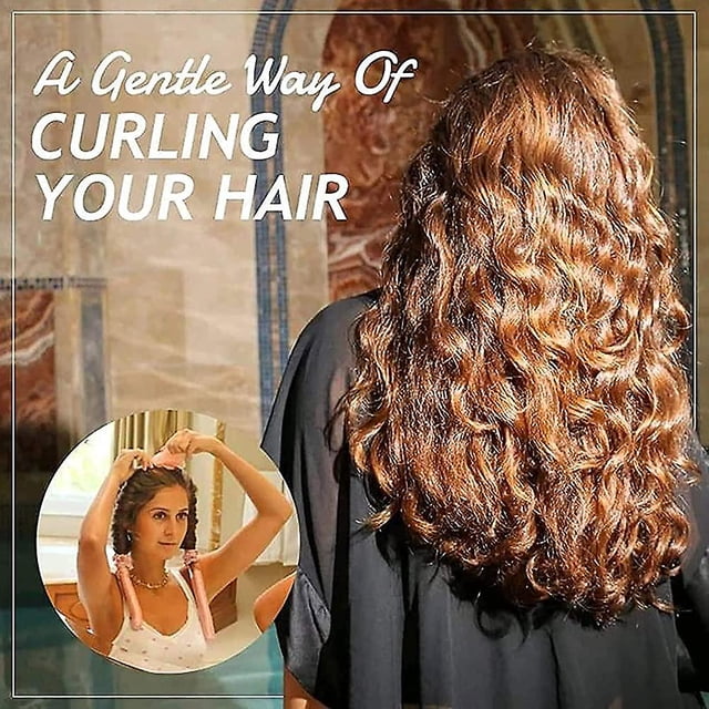 para rizar el cabello sin calor, rizadores para el cabello sin ondas de calor Herramientas de peinado para cabello largo y mediano, los rizadores para el cabello hacen que el cabello sea suave y S