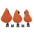 thumbnail image 1 of A99 Golf H03 Wood Driver Head Covers Gold/Black Headcovers Interchangeable No. Tags 3pcs/Set, 1 of 2