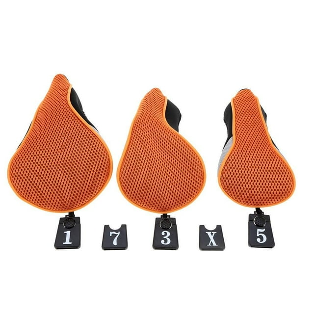 A99 Golf H03 Wood Driver Head Covers Gold/Black Headcovers Interchangeable No. Tags 3pcs/Set