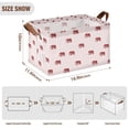 thumbnail image 7 of Yayeee Foldable Storage Basket for Shelves Waterproof Cloth Bins with Handles, Cartoon Elephant Pattern, 7 of 7