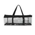 thumbnail image 1 of Large Clear Removable Bookshelf Book Tote Bag Dvd Cd Storage Easy Zip Carry Pack, 1 of 8