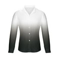 thumbnail image 4 of IROINNID Long Sleeve Shirts for Men Comfy Gradient Shirt 3D Non Positioning Printed Shirt Hawaiian Beach Regular Shirt Top Blouse Reduced,Gray, 4 of 5