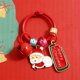 thumbnail image 1 of Llavero navideño | Colgante de Papá Noel | Accesorio festivo para bolsos y llaves | Abalorio de aleación metálica roja | Regalo ligero para estudiantes y niños, 1 of 5