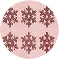 thumbnail image 1 of Ahgly Company Indoor Round Patterned IndianRed Area Rugs, 7' Round, 1 of 1