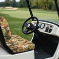 thumbnail image 6 of Pzuqiu 2 Pcs Golf Cart Seat Covers Non-Slip Washable, Compatible with Golf Cart Seats Golf Car Seat Golf Seat Cover(Daisy Floral Pattern), 6 of 10