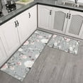 thumbnail image 2 of Pioneer Flower Floral Print Pattern Kitchen Rugs Sets Of 2,Anti Fatigue Kitchen Mat Rugs Non Slip Washable,Decorative Kitchen Floor Mats for Kitchen,Sink,Laundry,17"x30"+17"x47", 2 of 7