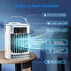 thumbnail image 2 of Ventilador De Aire Acondicionado Portátil De 1 Pieza, Ventilador De Enfriamiento De Aire Digital 4 En 1 USB Con 3 Velocidades De Viento, Mini Ventilador De Enfriamiento De Aire Evaporativo, Humidifica, 2 of 3
