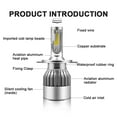 thumbnail image 4 of HMCYCI Hino 145 165 185 258 268 338 LED Headlight 40W, 6000K Cool White Bulb 2 Pack, 4 of 8
