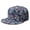 White-66, variant on Retro Paisley Snapback Cap, Flat Brim Adjustable Hat with Exotic Indian Design, Breathable Flat Brim Panel