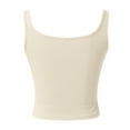 thumbnail image 5 of Essentials Womens Camisole Tank Tops Cropped Rib Knit Seamless Sweetheart Neckline Summer Basic Slim Cute Tops 2025, 5 of 5