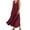 C-Wine385, variant on DHFJKG Womens Summer Dress Boho Retro Solid Color Round Neck With Pockets Long Dress Beach Vacation Clothes Versatile Dresses