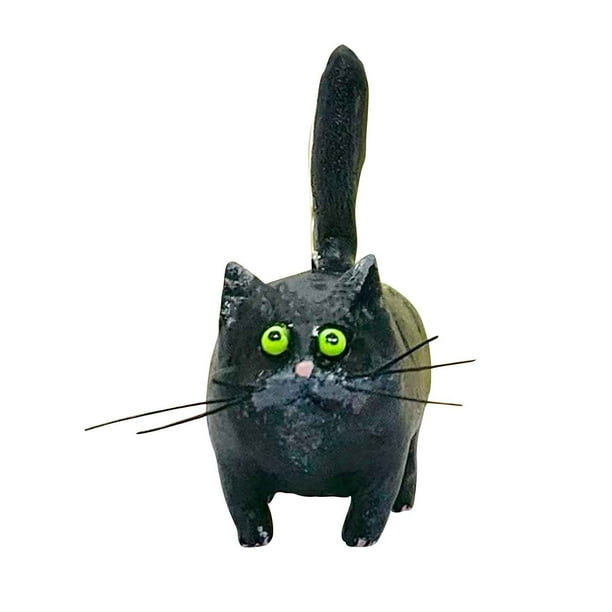 Adorno Navideño de Resina con Forma de Cola de Gato Erecta para Decoración Del Hogar