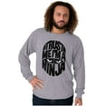 thumbnail image 4 of Funny Trust Me I'm A Ninja Joke Men's Long Sleeve Tee T Shirt Brisco Brands S, 4 of 6