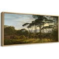 thumbnail image 3 of IDEA4WALL Extra Large Framed Canvas Print Wall Art Forest Clearing Classic Landscape Pastoral Nature Scenery Antique Retro Fine Art Countryside Decorative for Home Decoration - 60"x30", 3 of 5