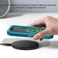 thumbnail image 6 of I-HONVA For iPhone 16 Pro Case Compatible with MagSafe,3-Layer Military Grade Drop Protection Anti-Slip Bumper Rugged Shockproof Dustproof Protection 6.3 inch Phone Case,Turquoise, 6 of 7