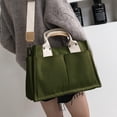 thumbnail image 4 of Kukuzhu Small Canvas Tote Bag with Multi Pockets Canvas Handbag Tote Purse for Women Canvas Crossbody Bag Top Handle, 4 of 5