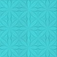 thumbnail image 1 of Ahgly Company Machine Washable Indoor Square Transitional Bright Turquoise Blue Area Rugs, 8' Square, 1 of 7