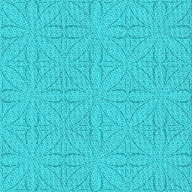 Ahgly Company Machine Washable Indoor Square Transitional Bright Turquoise Blue Area Rugs, 8' Square
