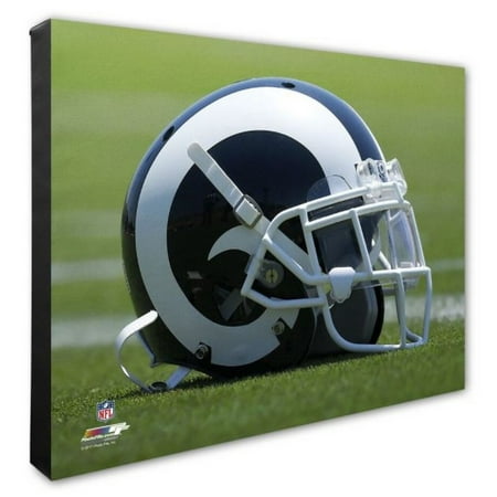 Nfl Hand Signed 16x20 Photograph - Photo File Los Angeles Rams Team Helmet Canvas Print Picture Artwork 16x20 NFL