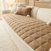 Thickened Plush Sofa Cushion, Non-Slip Winter Seat Cushion, Soft and Durable Sofa Pad for Home, Living Room, and Office Use, Adds Comfort and Style to Any Sofa