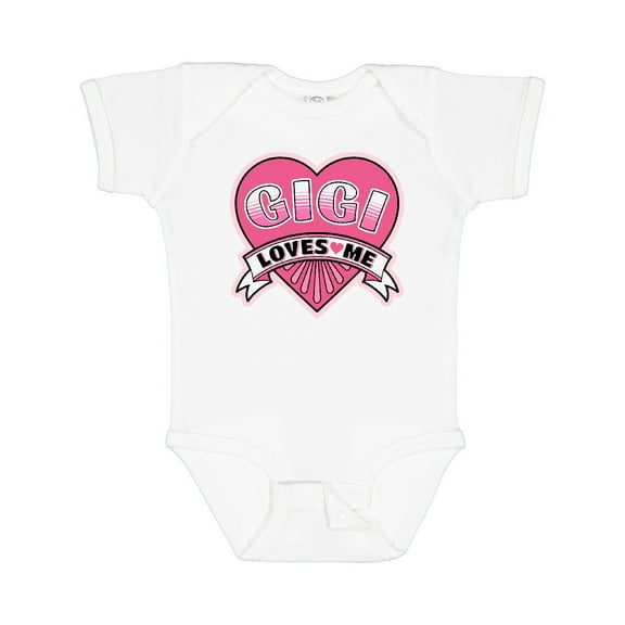 Inktastic Gigi Loves Me Girls Granddaughter Girls Baby Bodysuit