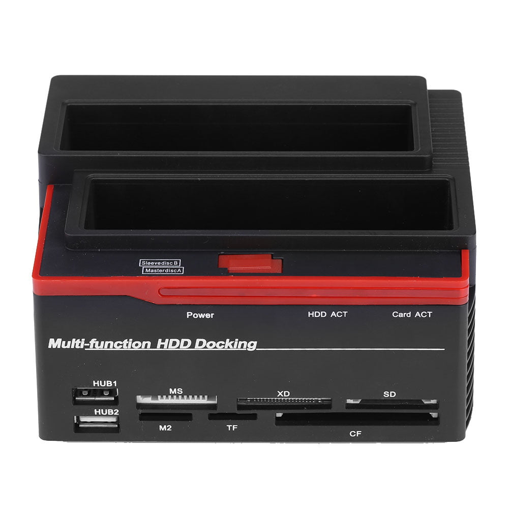 External Triple SATA IDE HDD Docking Station 2.5''/3.5''Hard Drive Card Reader A 