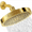 Egyptian Gold, variant on SparkPod High Pressure Rainfall Shower Head, Easy Install, Energy Saving (6" Square, Luxury Polished Chrome)