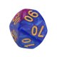 thumbnail image 3 of Juego de dados de juegos de rol de mesa coloridos, dados poliédricos de forma irregular (púrpura y azul), 3 of 9