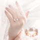 thumbnail image 2 of Fiudx Zirconia Cúbica, Elegante Alegría de Mariposa, Anillo de Compromiso Atemporal, Regal Romántico de Boda, Celebración de Aniversario de Compromiso, Brillo de Alma para Mujeres y Niñas, Diseño Com, 2 of 5