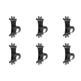 thumbnail image 4 of Soporte de teléfono para bicicleta Ehuebsd Soporte de silicona para GPS negro 6 uds, 4 of 7