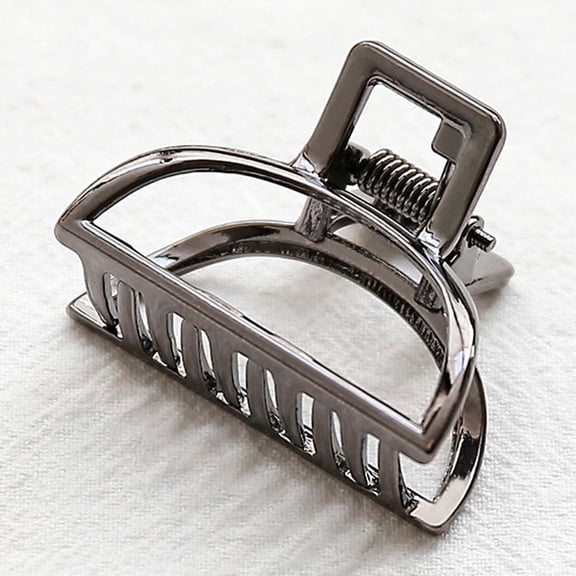 Women Metal Hair Claw Clip | Large & Small Clamps for Thick, Fine Hair | Fashion Accessory 40x28mm | Secure Grip | Elegant Silver Design | Bang Styling Tool | Durable Salon Quality